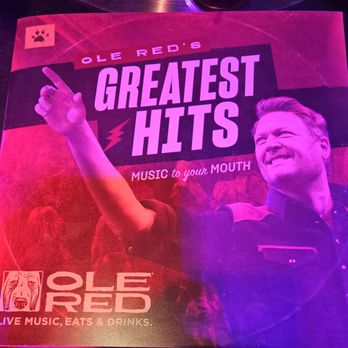 Ole Red - The menu looks like an album cover - Southern Near Me - Las Vegas, Nevada