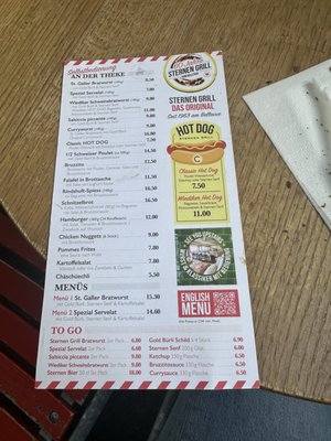 Menu photo 2 STERNEN GRILL Zürich, ZH