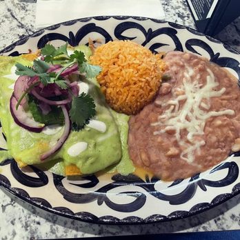 Kalaveras - Green chicken enchiladas. So good. - Mexican Near Me - Rancho Cucamonga, California Kalaveras - Green chicken enchiladas. So good. - Mexican Near Me - Rancho Cucamonga, California