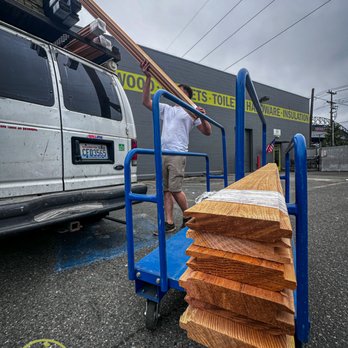 New Standard Building Materials - Our client picks up his building materials - Building Supplies Near Me - Seattle, Washington New Standard Building Materials - Our client picks up his building materials - Building Supplies Near Me - Seattle, Washington