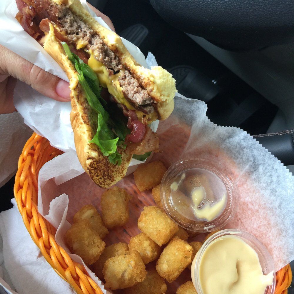 Mate it a call with bacon and tator tots with cheese Mate it a call with bacon and tator tots with cheese