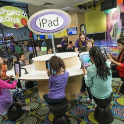 Kids Quest at Coushatta Casino Resort - Kids Quest created a unique, multi-station iPad table to engage children of all ages in tablet play.