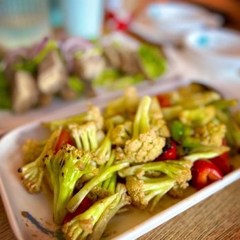Ma's Kitchen - Dry Pot Cauliflower- comes with a lovely sauce and is absolutely delicious! - Chinese Near Me - Rowland Heights, California