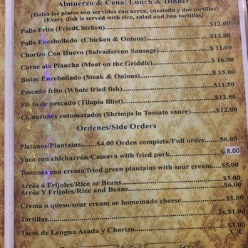 Pupuseria Katarina - Inside right menu - Salvadoran Near Me - Cleveland, Ohio Pupuseria Katarina - Inside right menu - Salvadoran Near Me - Cleveland, Ohio