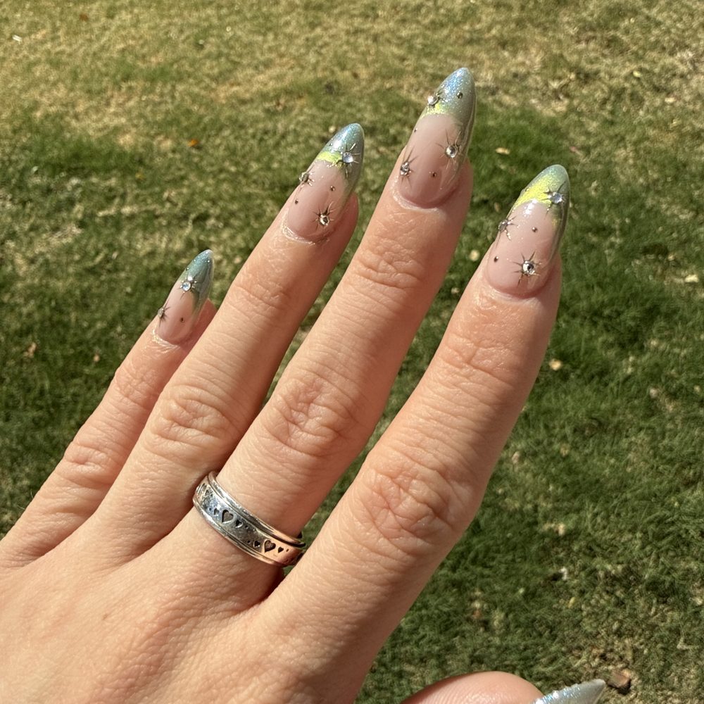 gel x-tension with a cat eye tip gel x-tension with a cat eye tip