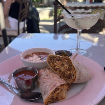 Shields Date Garden - Breakfast Burrito de Chorizo, Huevo y Queso, perfect to split. - Fruits & Veggies Near Me - Indio, California Shields Date Garden - Breakfast Burrito de Chorizo, Huevo y Queso, perfect to split. - Fruits & Veggies Near Me - Indio, California