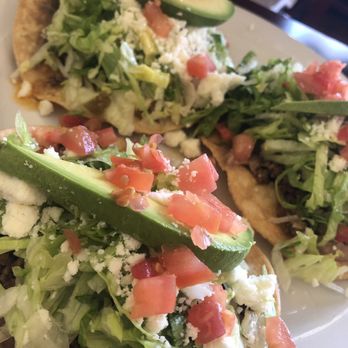 El Huarache - Tostadas with ground beef - Mexican Near Me - Austin, Texas El Huarache - Tostadas with ground beef - Mexican Near Me - Austin, Texas