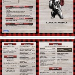 Big Bear Lodge - Lunch Menu