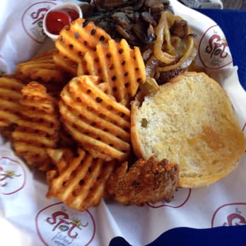 The Spot - Hamburger and chips - Burgers Near Me - Galveston, Texas The Spot - Hamburger and chips - Burgers Near Me - Galveston, Texas