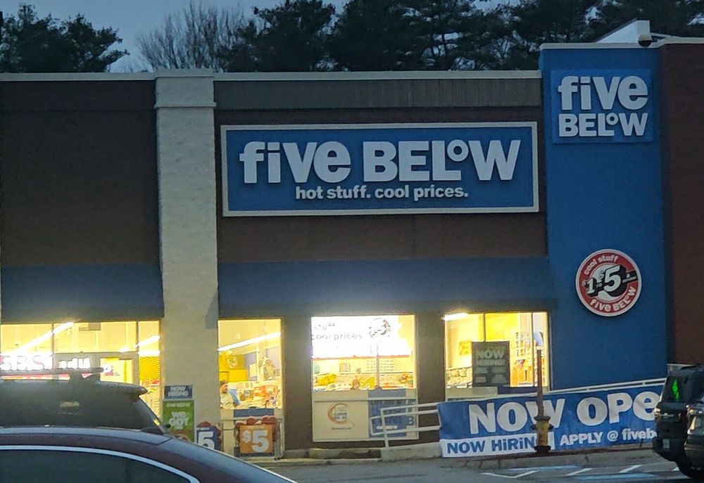 FIVE BELOW Updated June 2024 131 Topsham Fair Mall Rd, Topsham