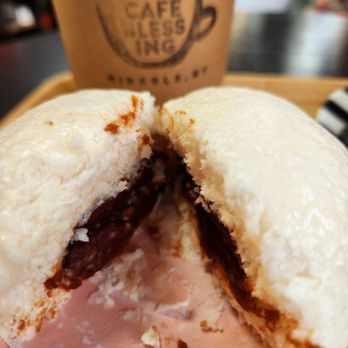 Cafe Blessing - Korean Red Bean Bao Bun ~ 1.31.25 - Coffee Roasteries Near Me - Mineola, New York Cafe Blessing - Korean Red Bean Bao Bun ~ 1.31.25 - Coffee Roasteries Near Me - Mineola, New York
