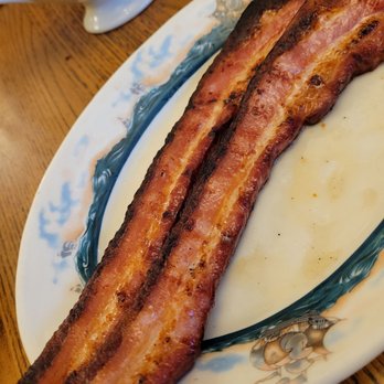 Peter Luger - 2 slices of bacon - DELICIOUS - Steakhouses Near Me - Brooklyn, New York Peter Luger - 2 slices of bacon - DELICIOUS - Steakhouses Near Me - Brooklyn, New York
