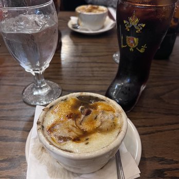 Mader's - Baked Three Onion Soup - German Near Me - Milwaukee, Wisconsin Mader's - Baked Three Onion Soup - German Near Me - Milwaukee, Wisconsin