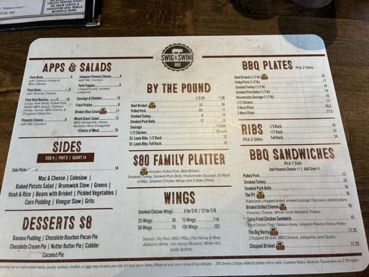 Menu photo 1 Swig & Swine Charleston, SC Menu photo 1 Swig & Swine Charleston, SC