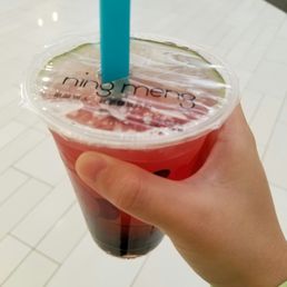 Strawberry bubble tea