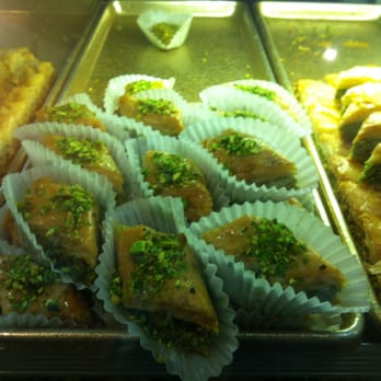 Al-Sham Sweets - Pistachio Baklava - Desserts Near Me - Astoria, New York Al-Sham Sweets - Pistachio Baklava - Desserts Near Me - Astoria, New York