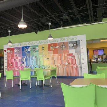 Café Crayola - Crayola Timeline inside seating area. - Cafes Near Me - Easton, Pennsylvania Café Crayola - Crayola Timeline inside seating area. - Cafes Near Me - Easton, Pennsylvania