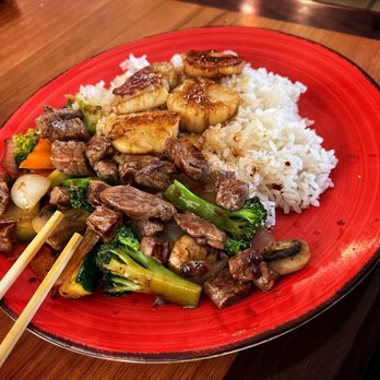 Yabi Sushi - Steak and Scallops Hibachi lunch plate - Sushi Bars Near Me - Sanford, Florida Yabi Sushi - Steak and Scallops Hibachi lunch plate - Sushi Bars Near Me - Sanford, Florida