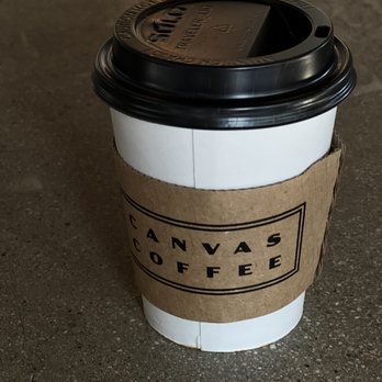 Canvas Coffee - Hot vanilla latte - Coffee & Tea Near Me - Corona, California