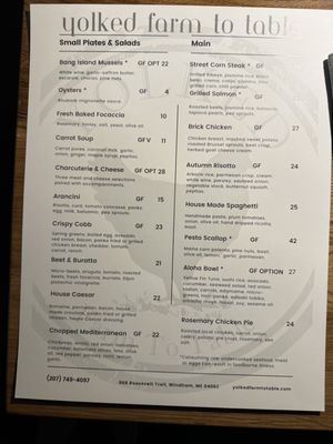 Menu photo 6 Yolked Farm To Table Windham, ME