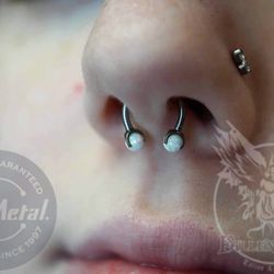 Fallen Angel Tattoo & Body Piercing - septum piercing with neometal jewelry