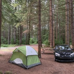 Sahara Creek Trailhead and Camping Area - The quiet and spacious campground area of Sahara Creek