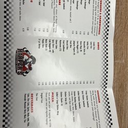 Harper’s Hometown Grill - Main menu