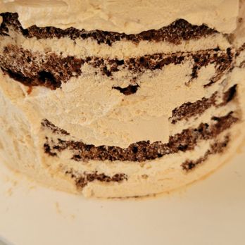 Tous Les Jours - Earl Grey Latte Cake - The cake collar destroyed the cake! - Bakeries Near Me - Cerritos, California Tous Les Jours - Earl Grey Latte Cake - The cake collar destroyed the cake! - Bakeries Near Me - Cerritos, California