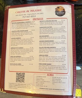 Menu photo 2 Caribbean Paradise Virginia Beach, VA Menu photo 2 Caribbean Paradise Virginia Beach, VA