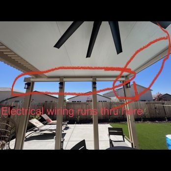 3 Blind Mice Window Coverings - 3 blind mice messed our our electrical in the patio! - Shades & Blinds Near Me - Sacramento, California 3 Blind Mice Window Coverings - 3 blind mice messed our our electrical in the patio! - Shades & Blinds Near Me - Sacramento, California