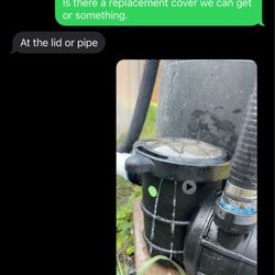 Robs Pool Service - Leaking lid never fit the pump he brought