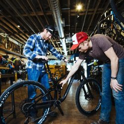 Tennessee Valley Bicycles - Helpful staff hard at work.