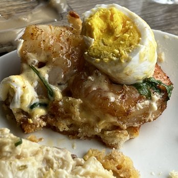 Great Maple - hardboiled "poached" egg - New American Near Me - Newport Beach, California Great Maple - hardboiled "poached" egg - New American Near Me - Newport Beach, California