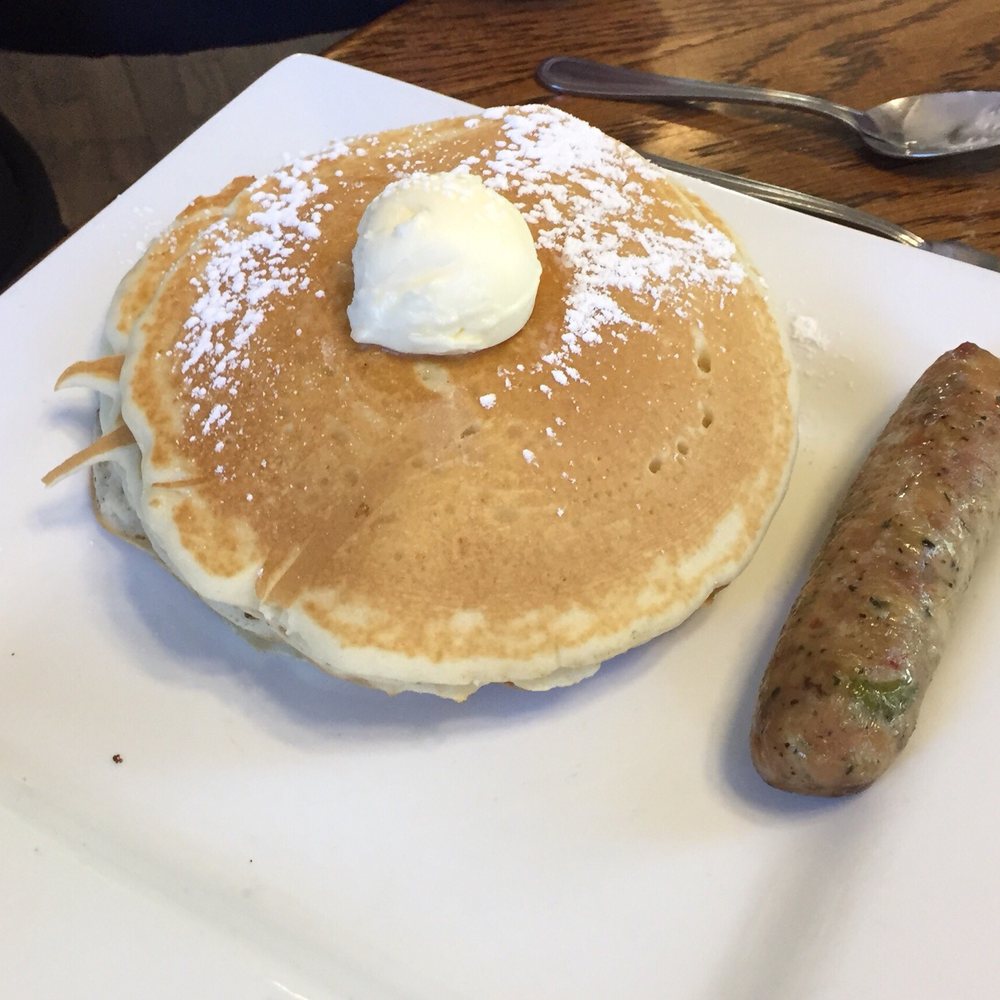 Chautauqua Dining Hall - Flapjacks and chicken sausage - American Near Me - Boulder, Colorado