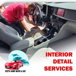 Vista Handwash and Gas - 5 STAR Car Care Experience
Complete Interior & Exterior Detail
Hand Wash Services
Let our hands do the cleaning -
You enjoy the Shine!