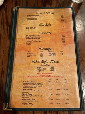 Menu photo 7 Bella Sera Kerrville, TX