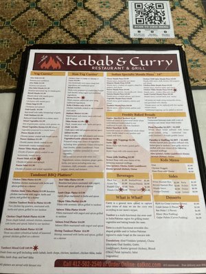 Menu photo 4 Kabab & Curry Restaurant & Grill Pittsburgh, PA