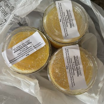 Los Tres Hermanos Bakery - Flan, the one, the lady left in the counter didn't put in the bag - Bakeries Near Me - San Jose, California