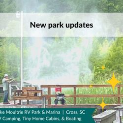 Lake Moultrie RV Park & Marina - We're power washing the decks on our fishing pier to freshen up!