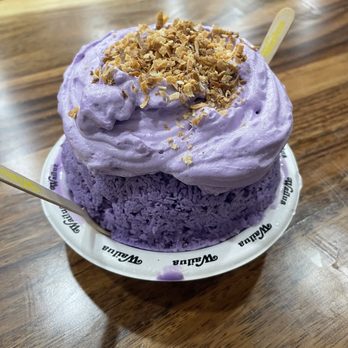 Wailua Shave Ice - Da Ube One - Shaved Ice Near Me - Kapaa, Hawaii