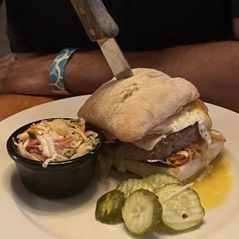 Fork & Dagger Ale Haus - Huge juicy burger - Seafood Near Me - Kiel, Wisconsin