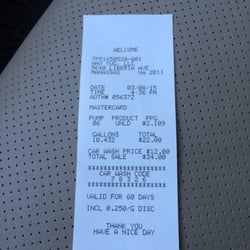 Sunoco - 25 cents off per gallon with a car wash