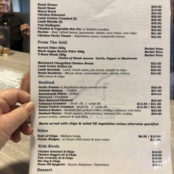Massey Park Golf Club - Menu 1