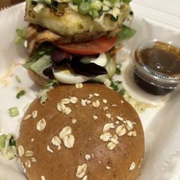 Grilled chicken burger