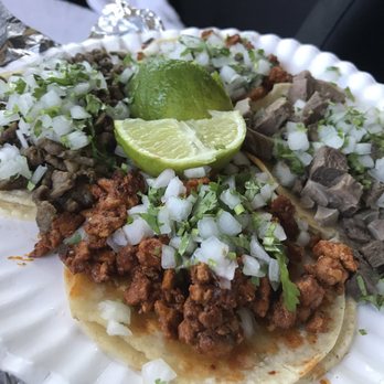Sanchez Tacos - This is just four tacos.  Good luck - delicious!!! - Food Trucks Near Me