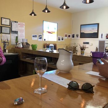 Mesa Vista Winery Tasting Room - wine glasses on the table - Wine Tasting Room Near Me - Anthony, New Mexico