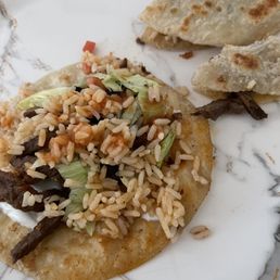 Steak plater and Steak quesadilla