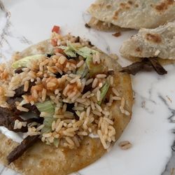 Didi - Steak plater and Steak quesadilla