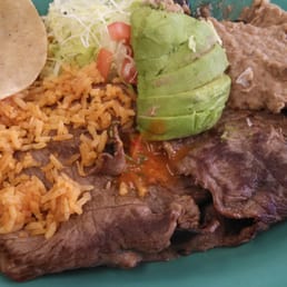 Thin grilled steak and avocado Thin grilled steak and avocado