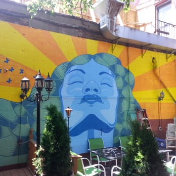 Baba's Deli - Amazing backyard - Delis Near Me - Brooklyn, New York